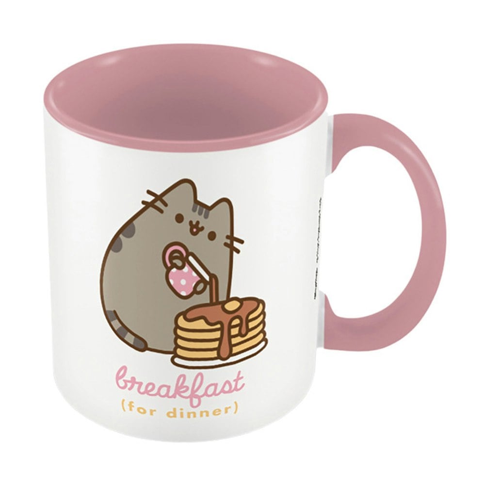 Pusheen Breakfast Contrast Mug - Pink/White