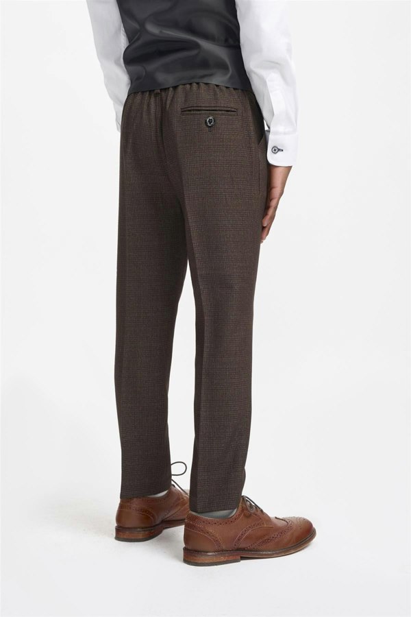 Caridi Brown Boys Trousers Back 