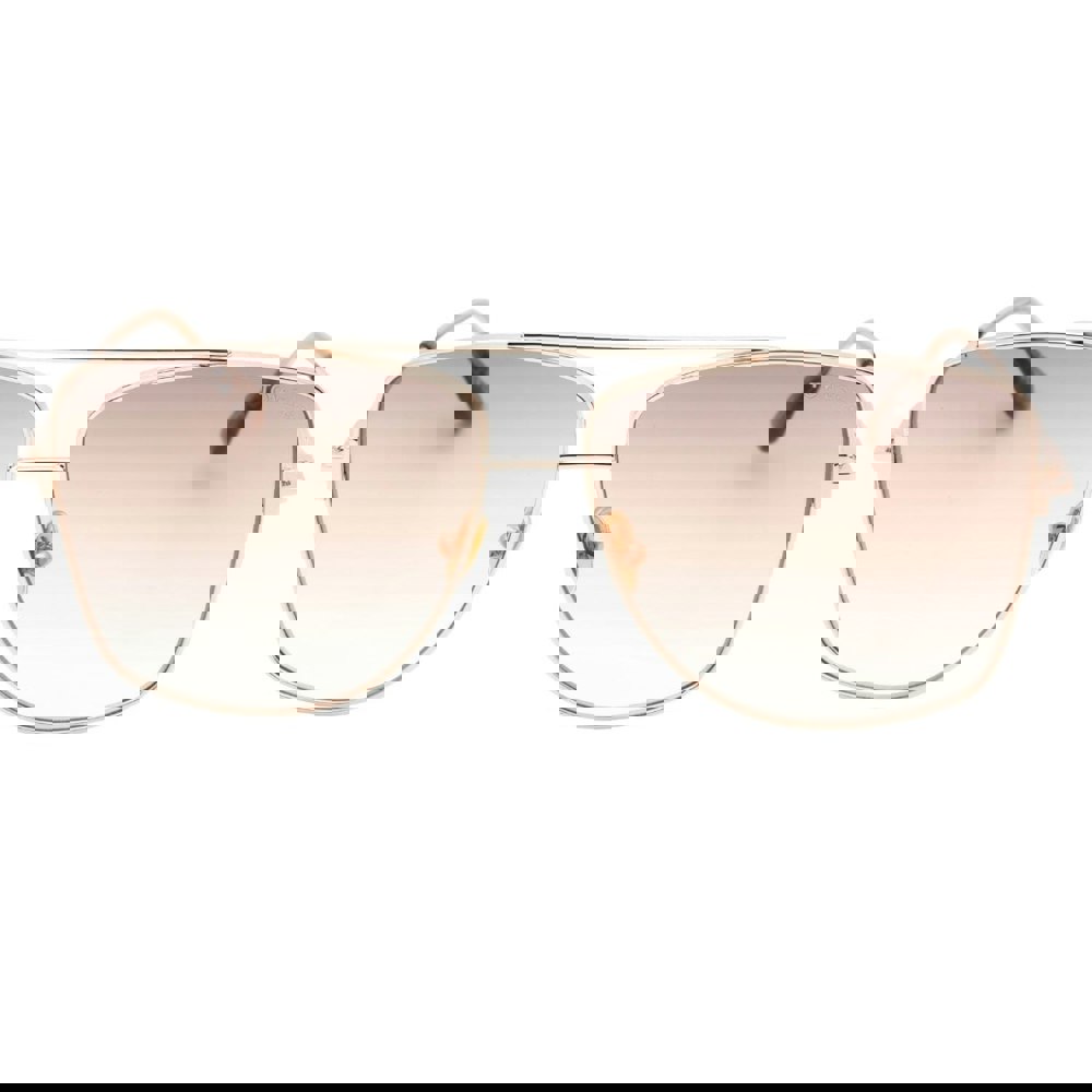Tom Ford Reggie Gradient Brown Lens Shiny Rose Gold Sunglasses
