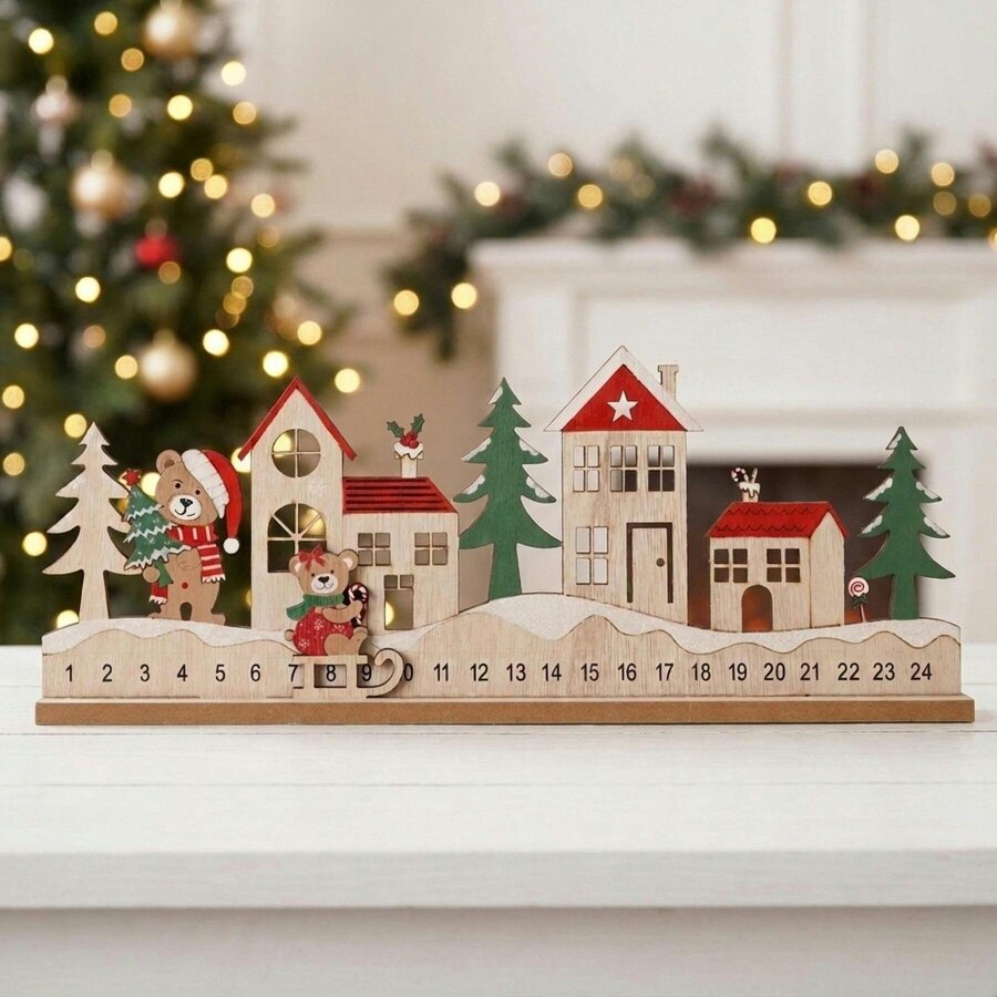 Garden Greatness Festive Teddy Bear Scene Countdown Calendar