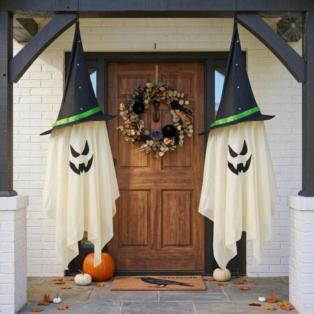 Garden Greatness 2 Pack Light Up Halloween Glowing Ghosts