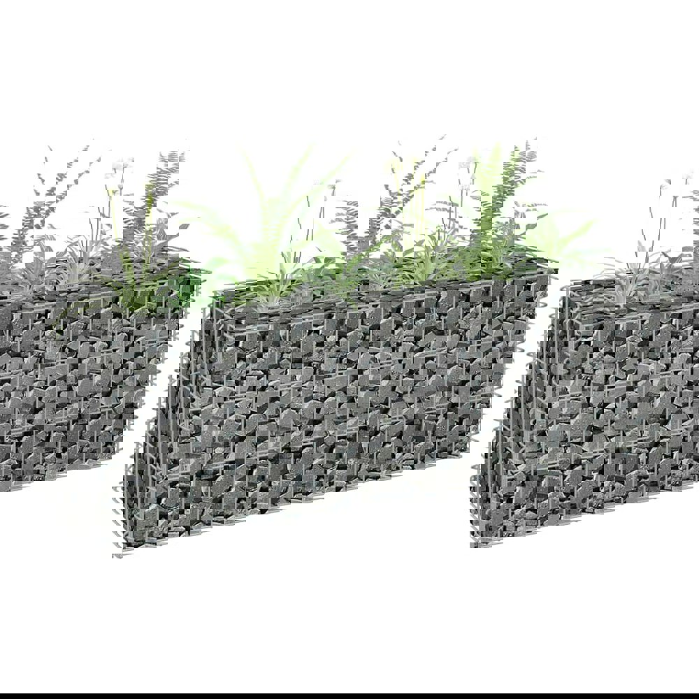 Berkfield Gabion Raised Bed Galvanised Steel 90x30x30 cm