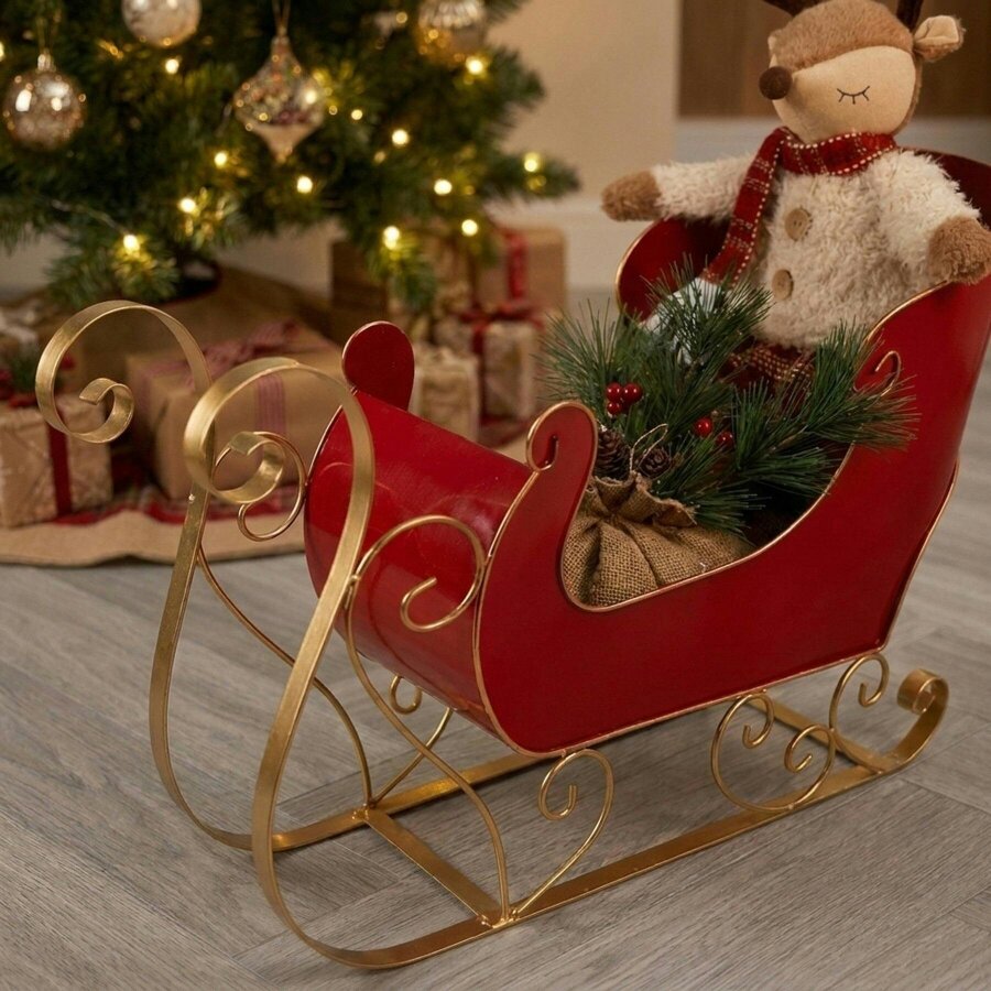 Garden Greatness Transform Sleigh Reindeer Decoration