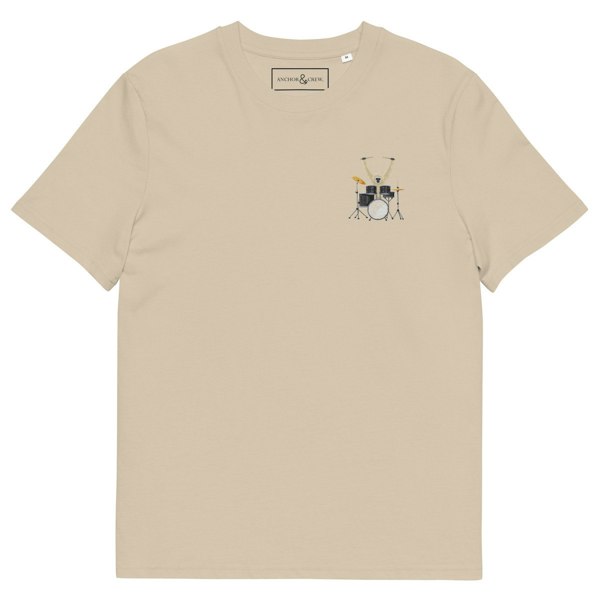 ANCHOR & CREW The Drum Monkey Organic Cotton Embroidered T-Shirt