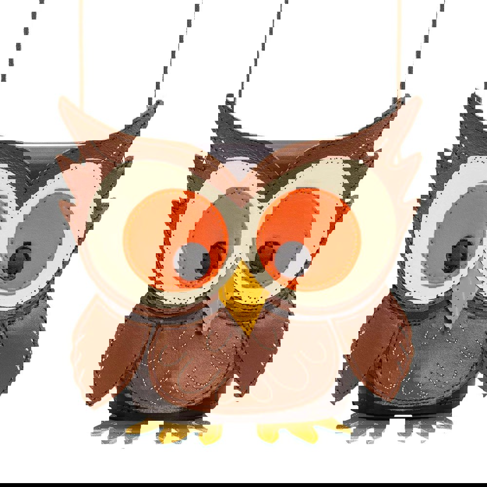Hoot Owl Leather Bag - Novelty Bag - Zatchels