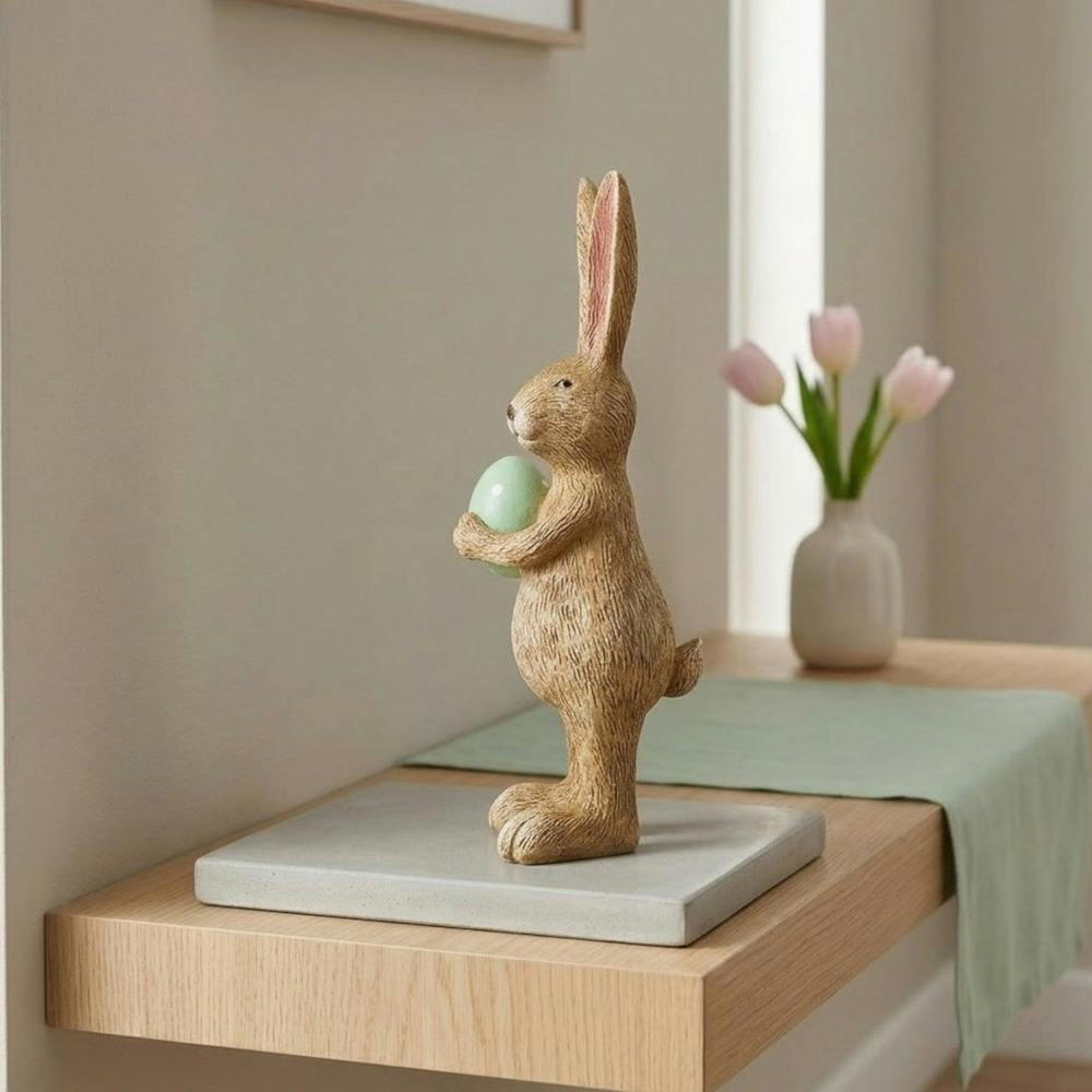 Garden Greatness Jasper Rabbit Green Egg Easter Ornament