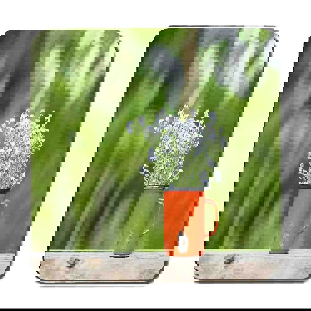 Benjamin Tate Design Forget Me Not Flowers Coaster Set