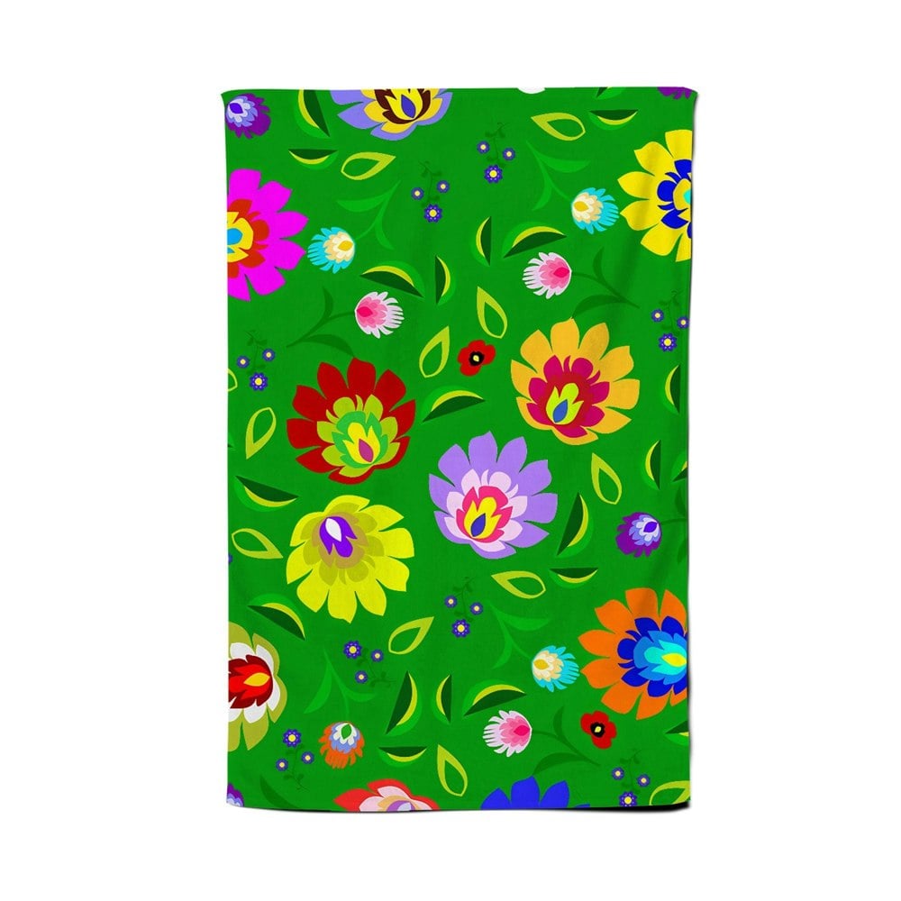 Warren Reed Polish Folk Floral Tea Towel