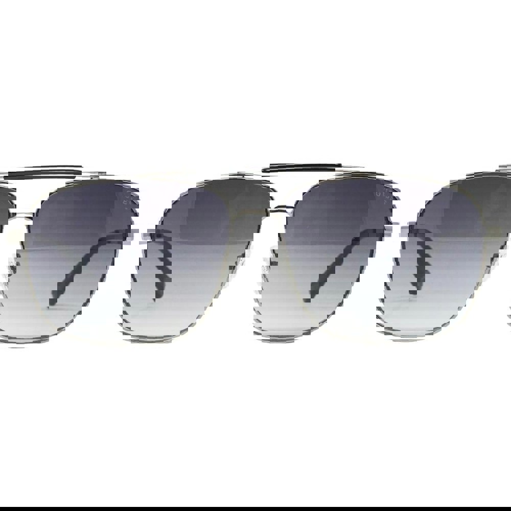 Guess Aviator Shiny Gunmetal Sunglasses