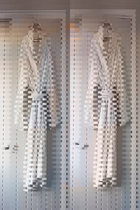 Victoria London Velour 100% Cotton Bathrobe Hotel Dressing Gown 420gsm