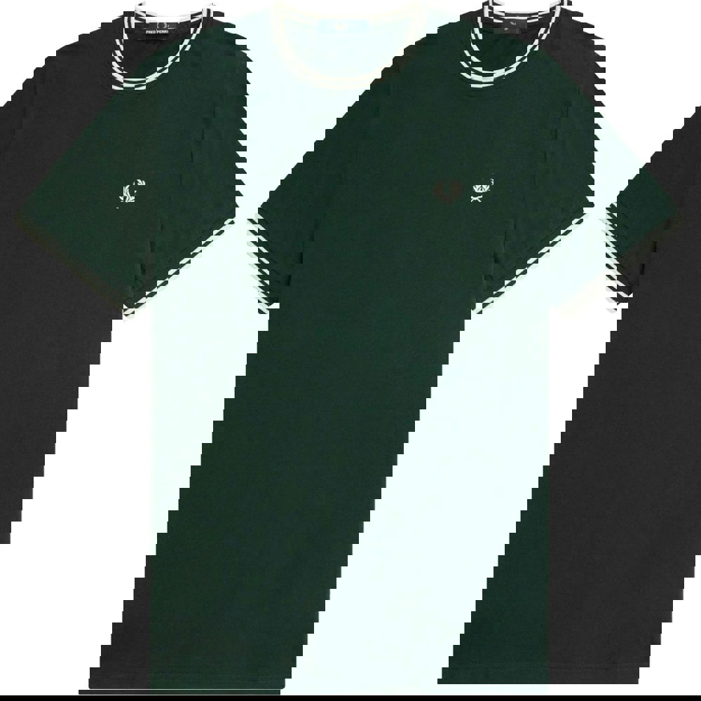 Fred Perry Twin Tipped Dark Green T-Shirt S