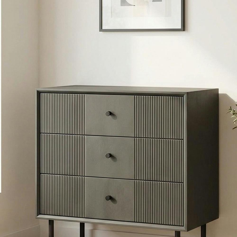 Garden Greatness Russell Ribbed Three-Drawer Storage Unit