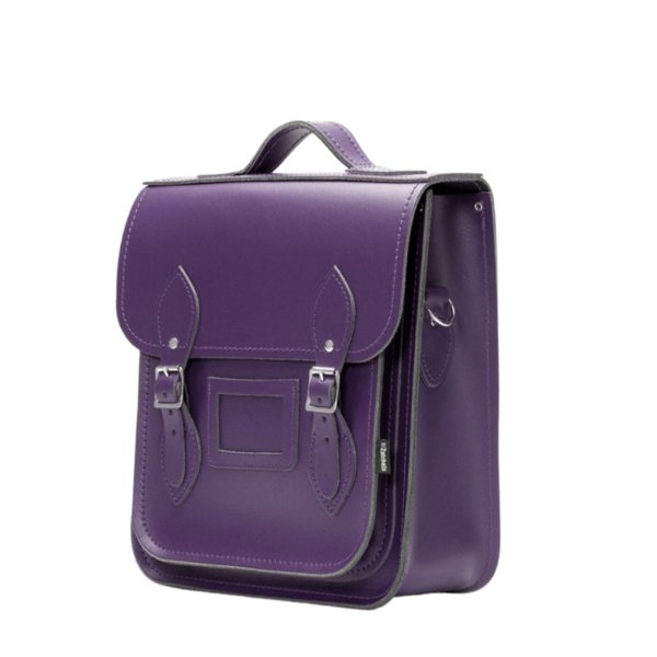 Zatchels Handmade Leather City Backpack - Purple