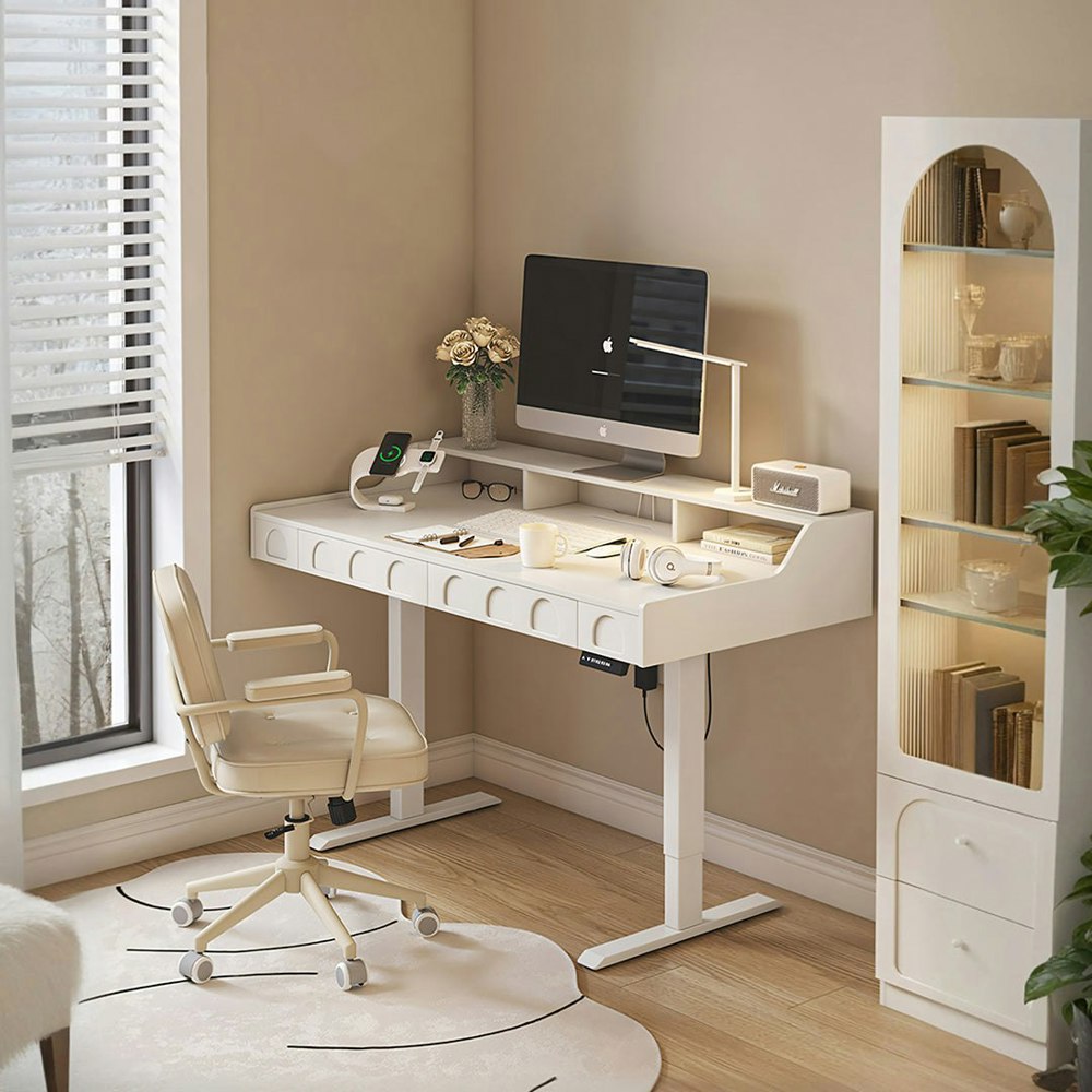 Rit Concept Freya Smart Standing Office Desk, Up And Rackhams