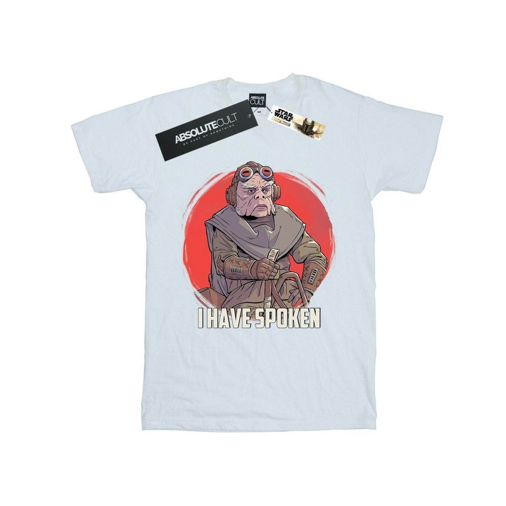 Star Wars Mens The Mandalorian I Have Spoken T-Shirt - White