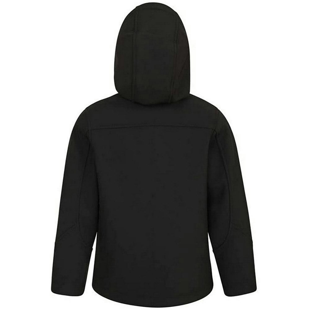 Mountain Warehouse Childrens/Kids Exodus Water Resistant Soft Shell Jacket - Black