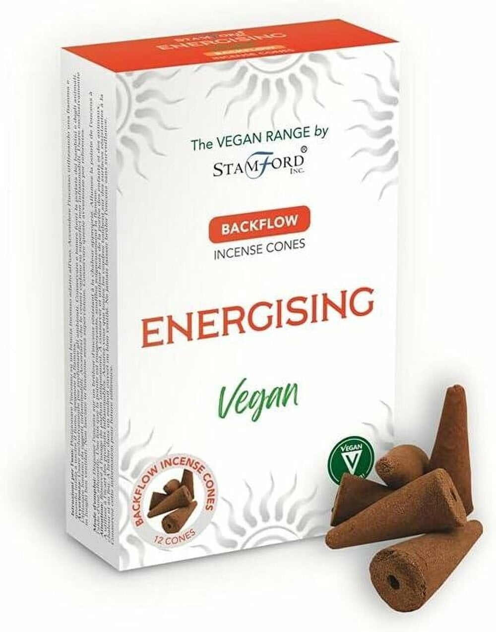 Stamford Vegan Backflow Incense Cones for Home Fragrance, 72 cones