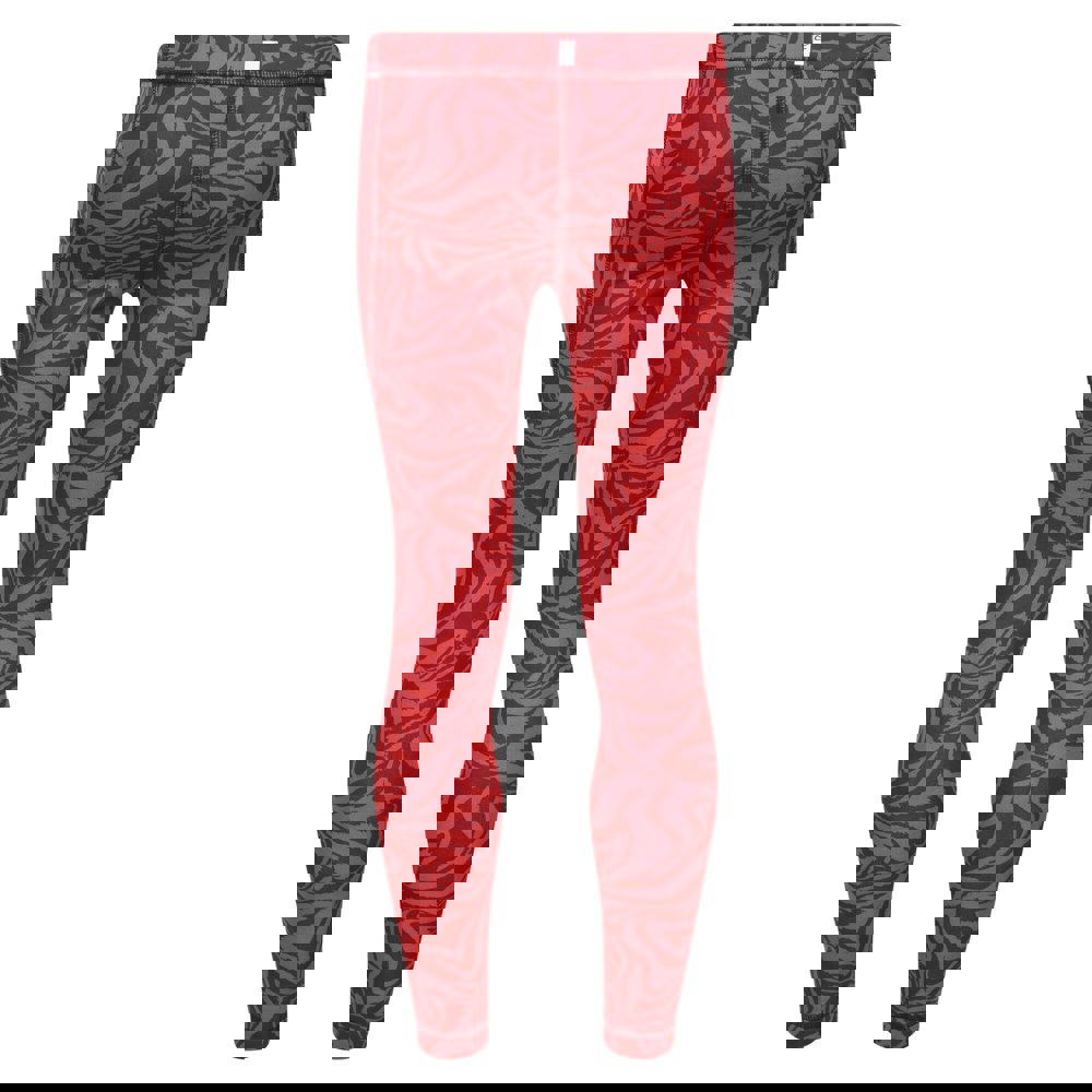 Regatta Girls Barlia Zebra Print Winter Leggings - Mineral Red