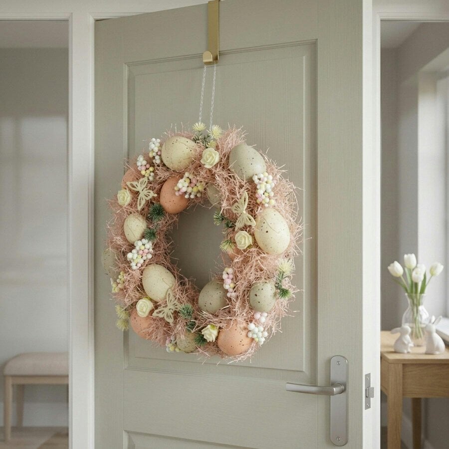 Garden Greatness Springtime Easter Pastel Butterfly Door Wreath