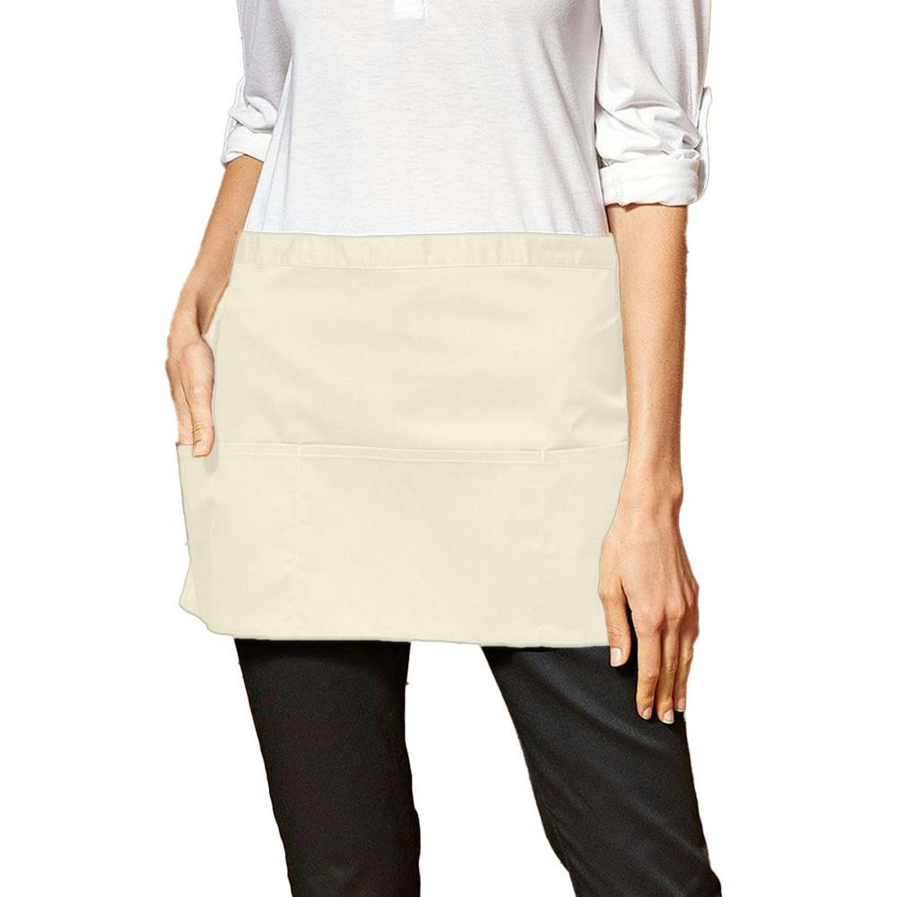 Premier Colours 3 Pocket Short Apron - Natural