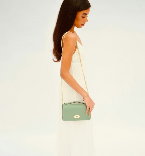 Apatchy London The Amelia Sage Green Leather Bag