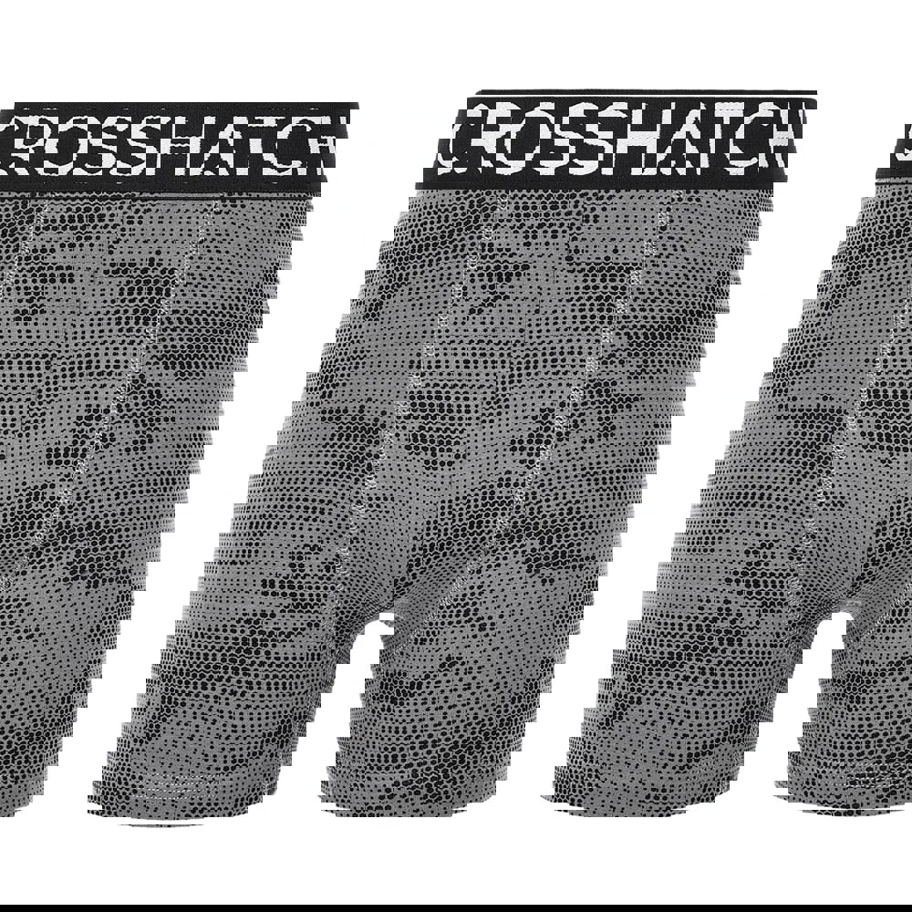 Crosshatch Mens Bresler Boxer Shorts (Pack of 3) - Black
