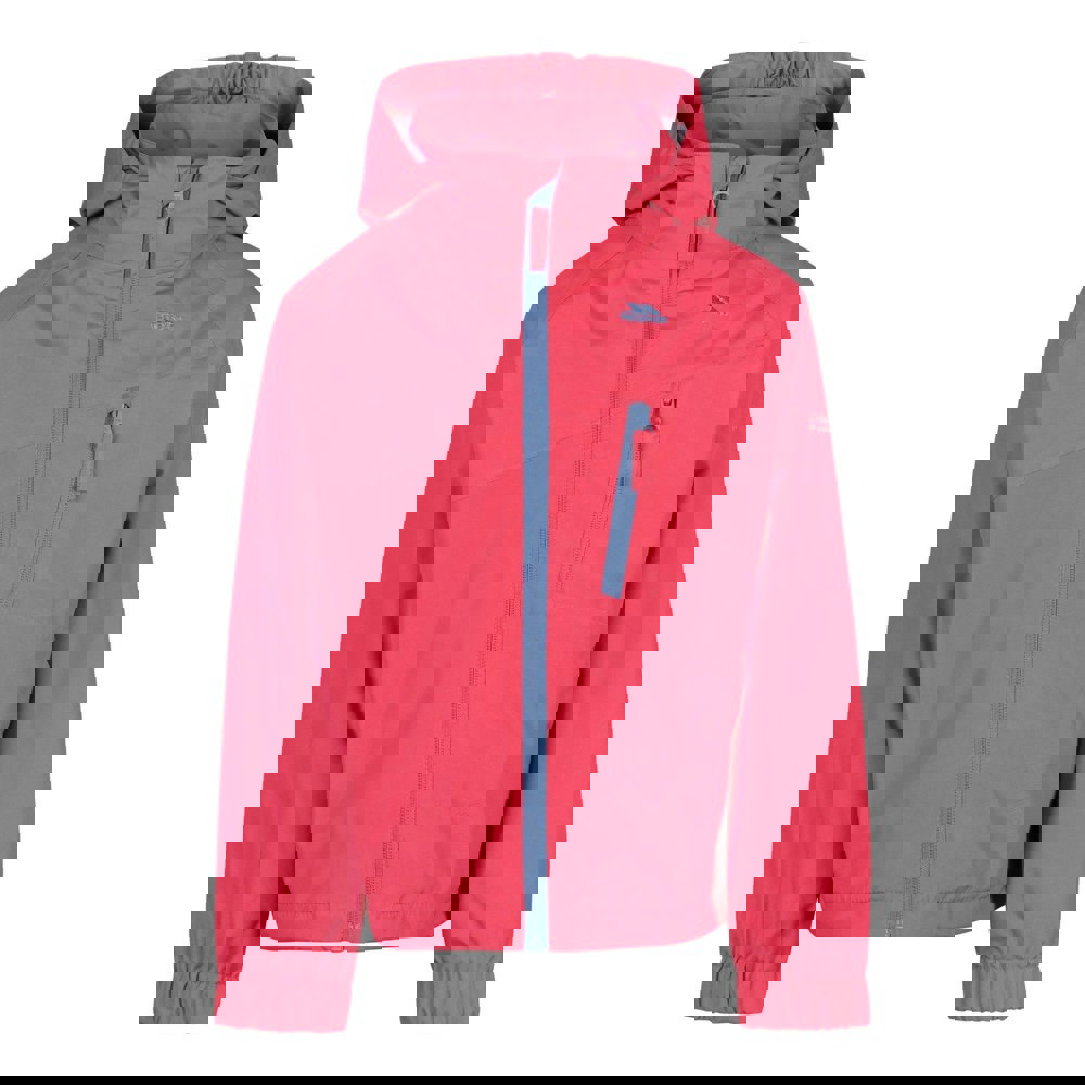 Trespass Girls Flexie TP50 Waterproof Jacket - Strawberry