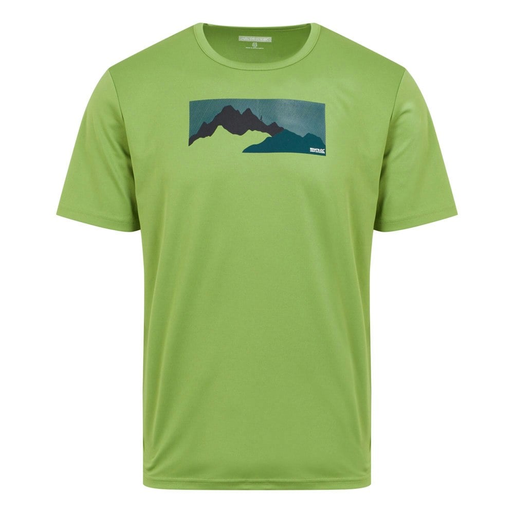 Regatta Mens Fingal VIII Graphic Print T-Shirt - Piquant Green