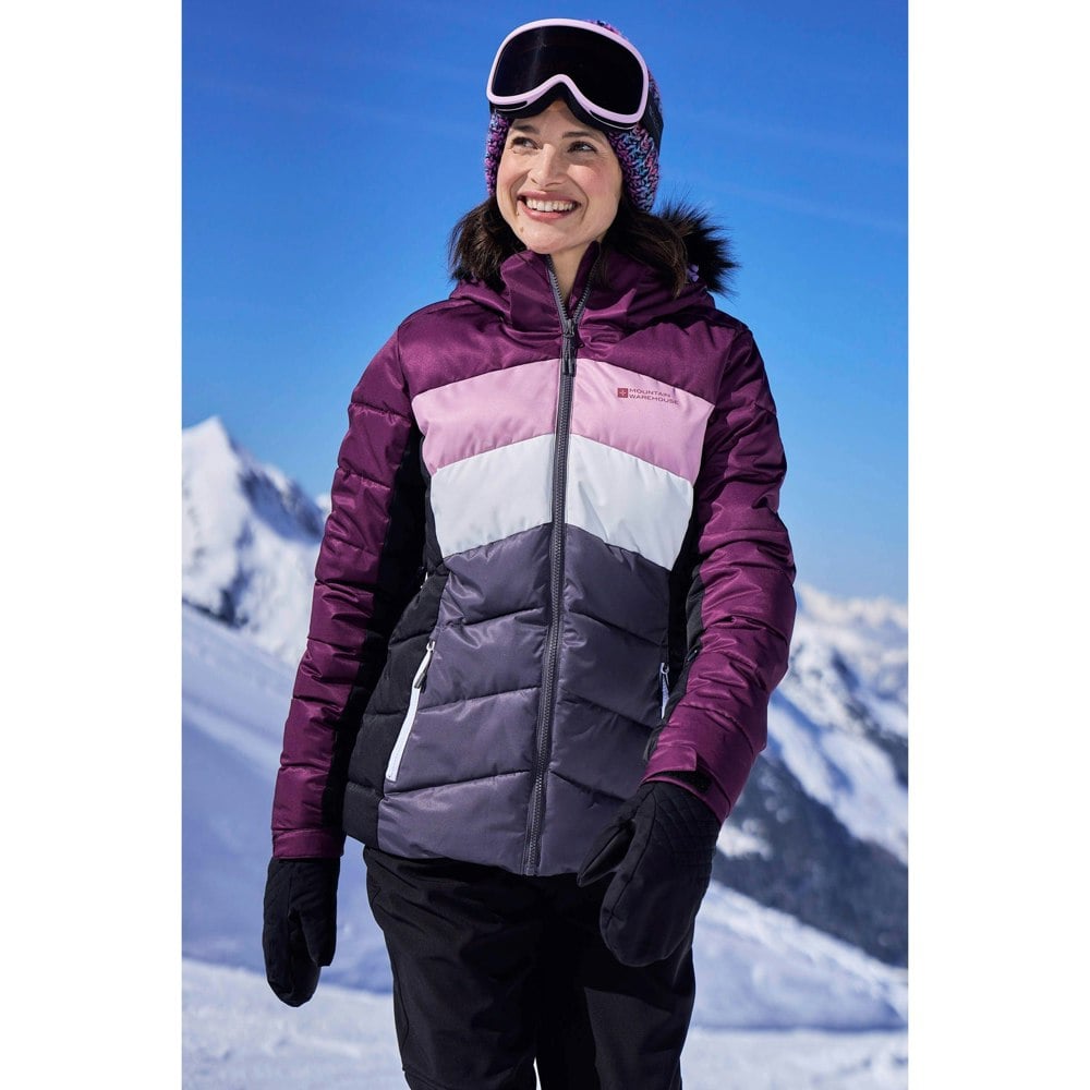 Mountain Warehouse Womens/Ladies Cascade Padded Ski Jacket - Dark Purple