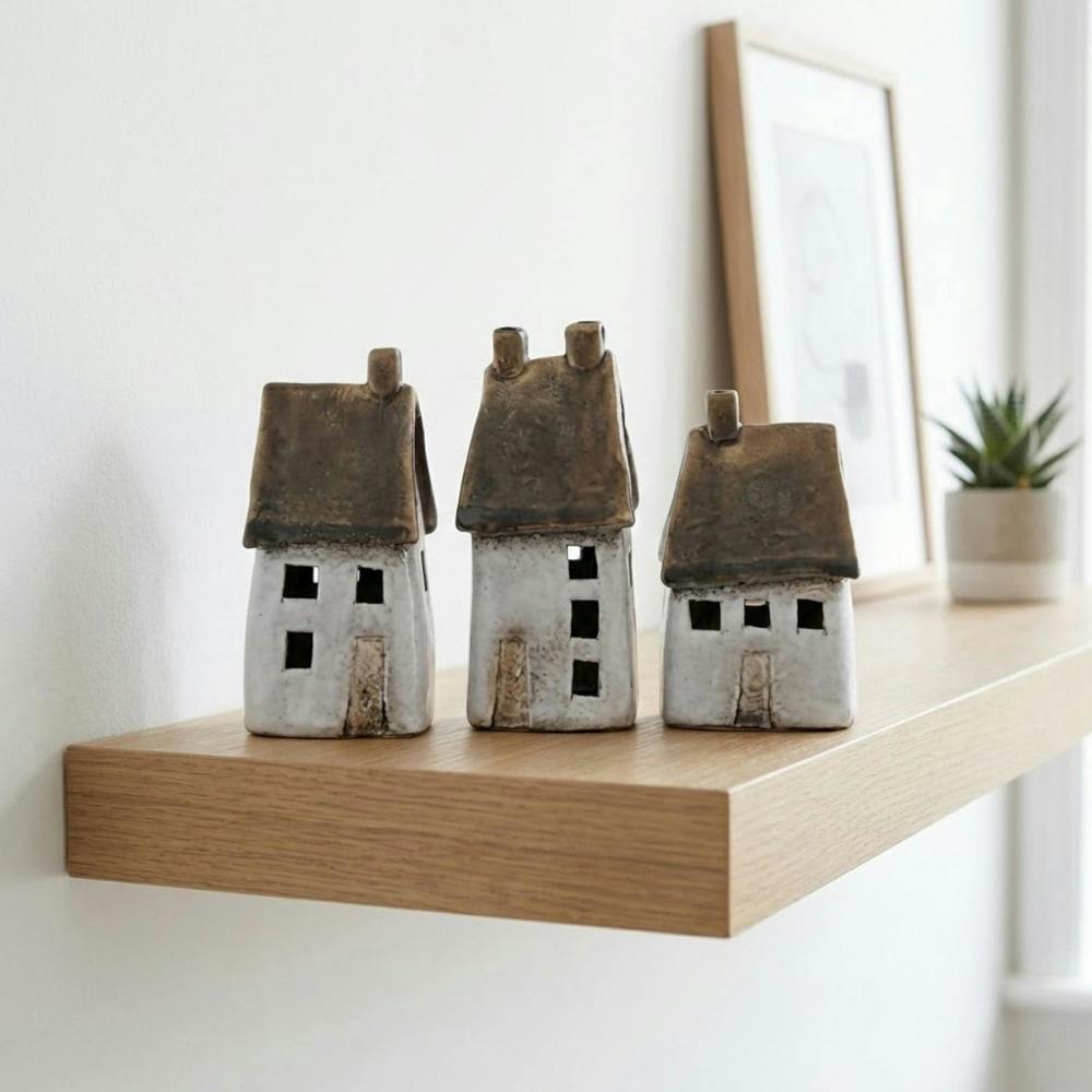 Garden Greatness Set Of 3 Light Up Speckled Houses
