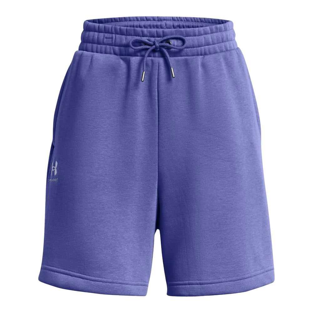 Under Armour Womens Fleece Logo Boyfriend Shorts - Purple
