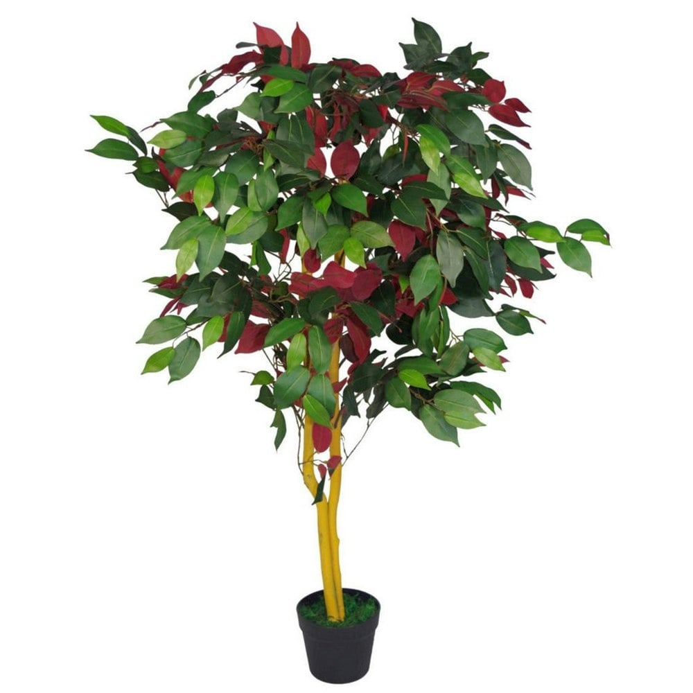 Leaf 120cm Leaf Realistic Artificial Ficus Tree / Plant