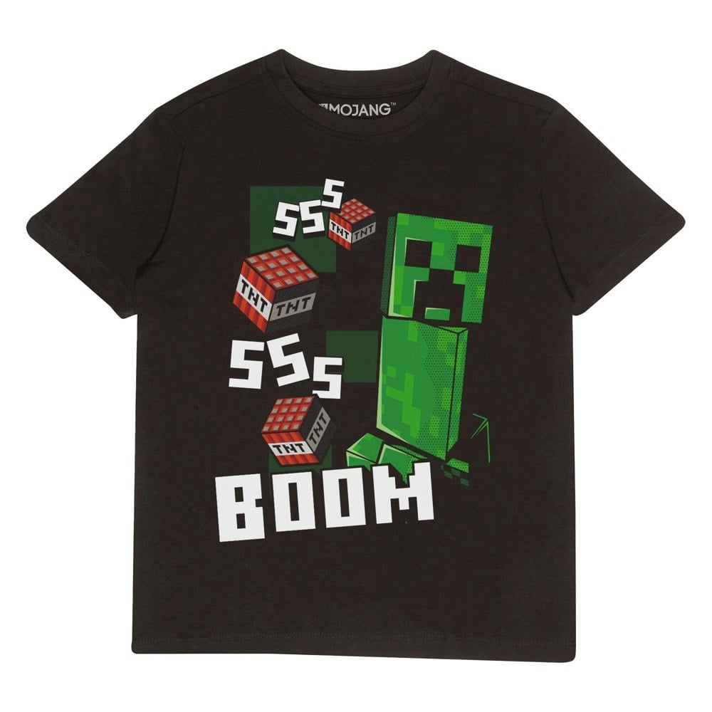 Minecraft Childrens/Kids Like A Boss T-Shirt - Black