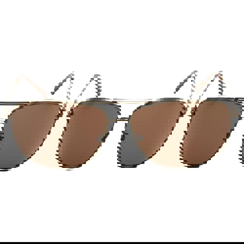 Calvin Klein Brown Lens Brown Sunglasses One Size