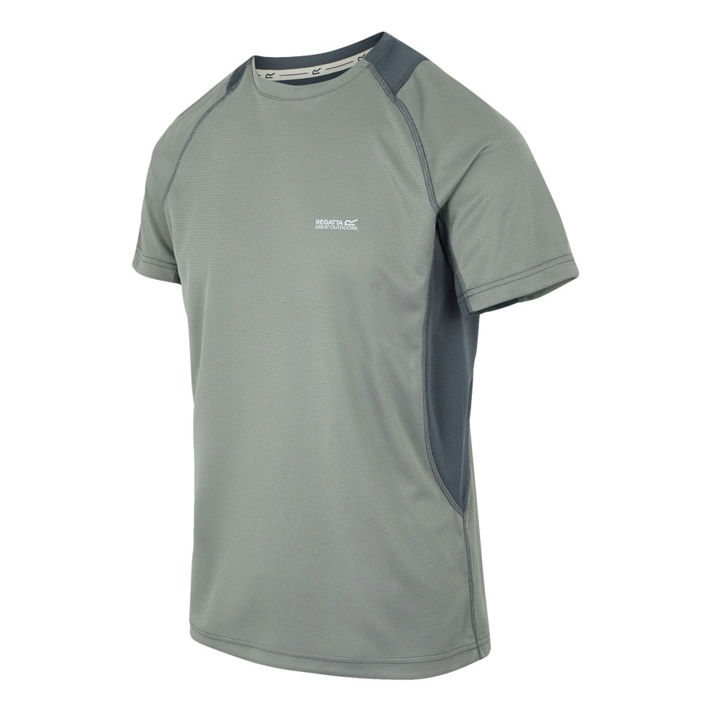 Regatta Mens Virda IV T-Shirt - Glacier/Stormy Weather