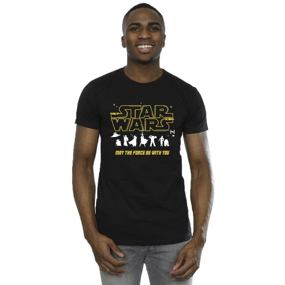 Star Wars Mens Silhouettes Force T-Shirt - Black