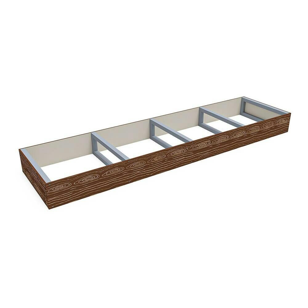 Dunster House Timber Effect Garden Bed Planter 2400mm x 600mm x 200mm