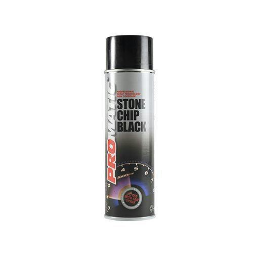 Promatic 2X Promatic Stonechip Black Spray Paint 500ml
