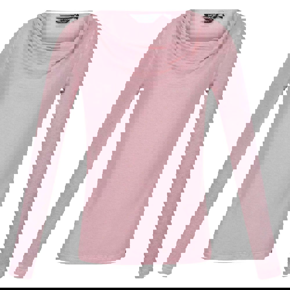 Regatta Women's Frayda Long Sleeved T-Shirt - Powder Pink