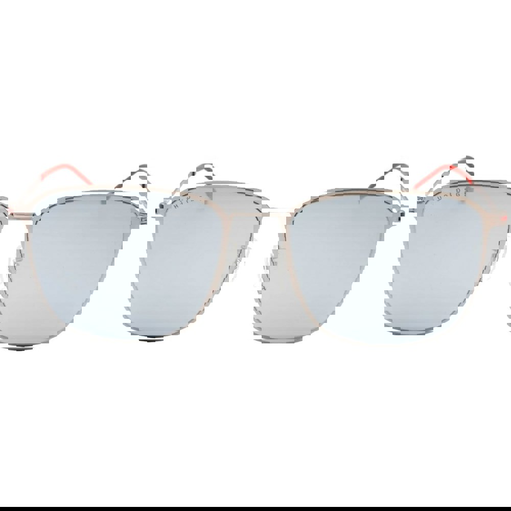 Hugo Boss Extra White ML Lens Matte Ruthenium Silver Sunglasses