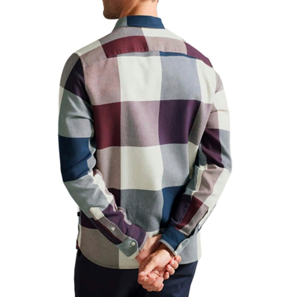 Ted Baker Mens Neetly Long-Sleeved Shirt - Red
