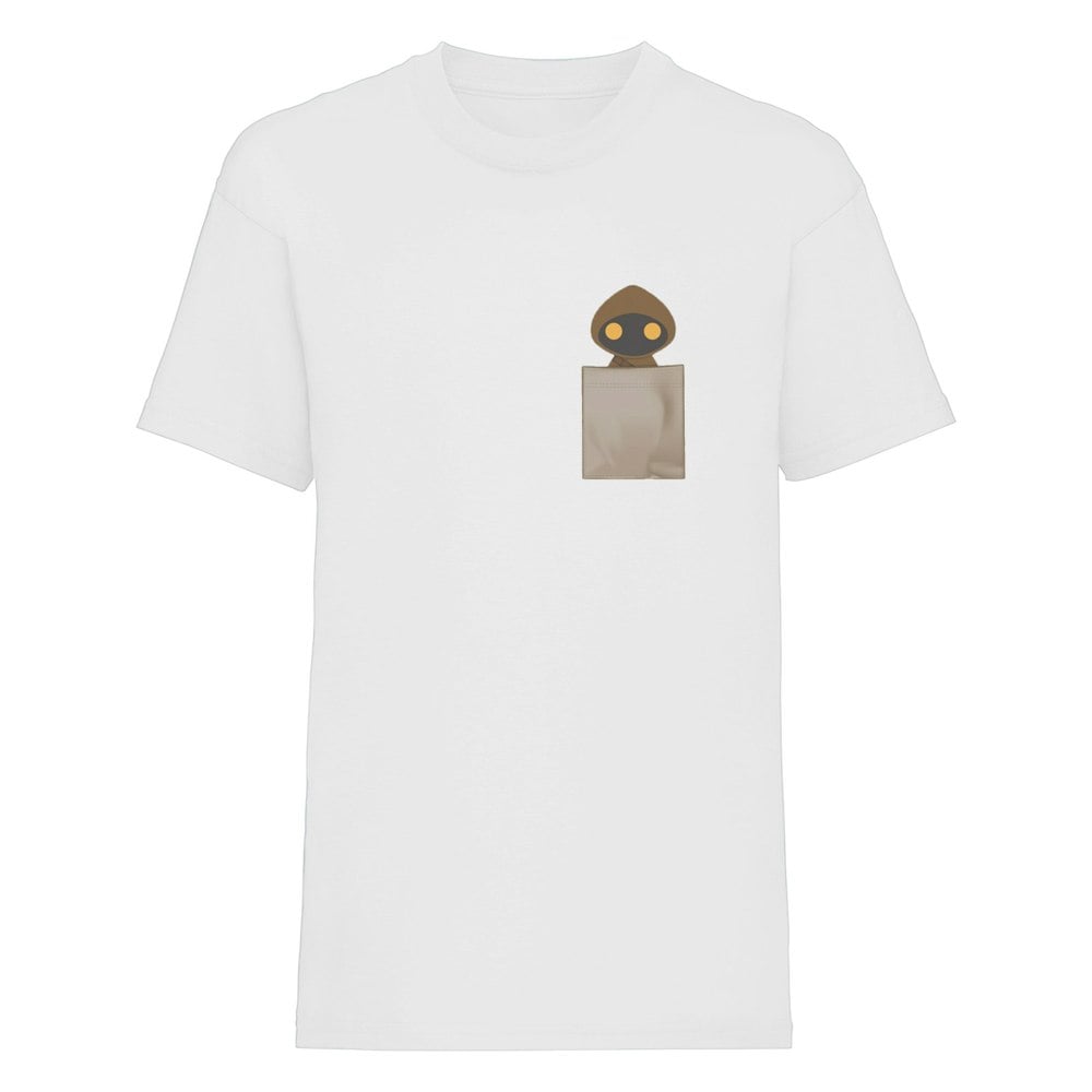 Star Wars Unisex Adult Jawa Pocket T-Shirt - White