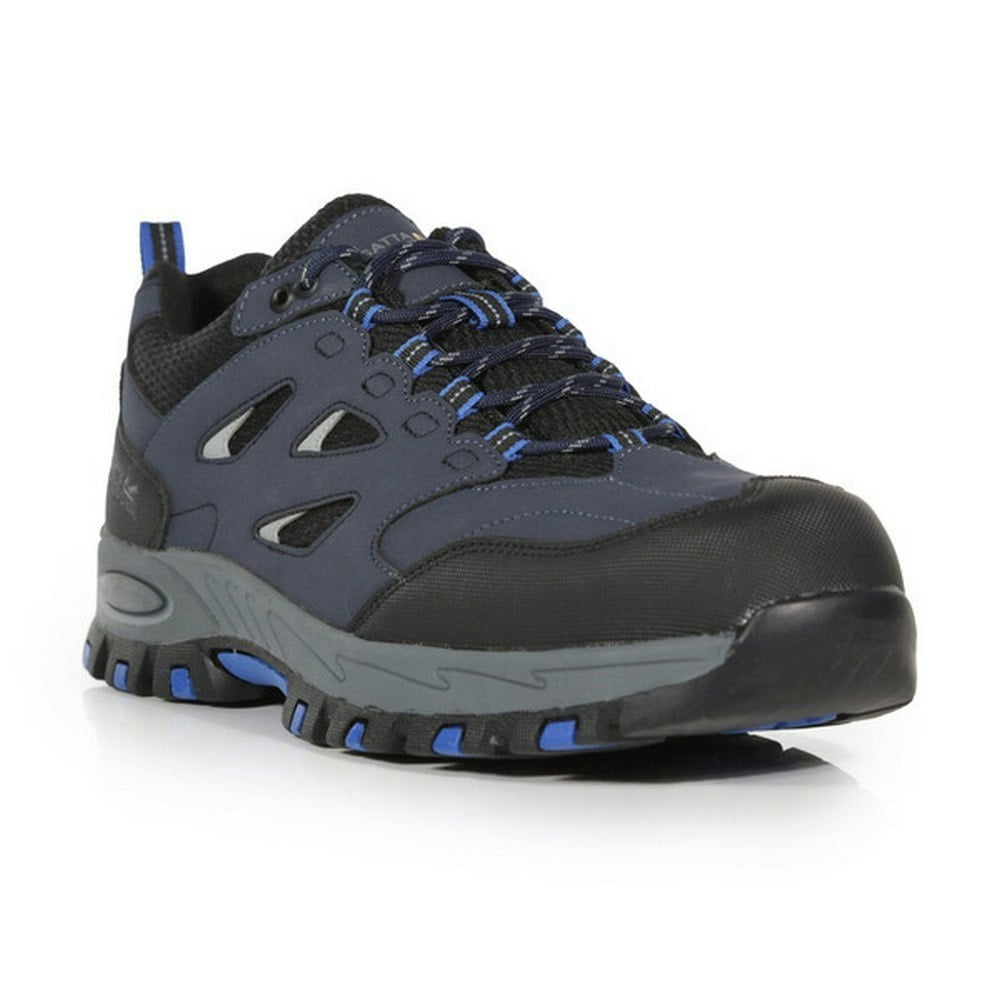 Regatta Professional Mens Nubuck Safety Trainers - Navy/Oxford Blue