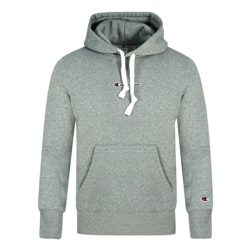 Champion Digital Print Logo Hoodie - Grey