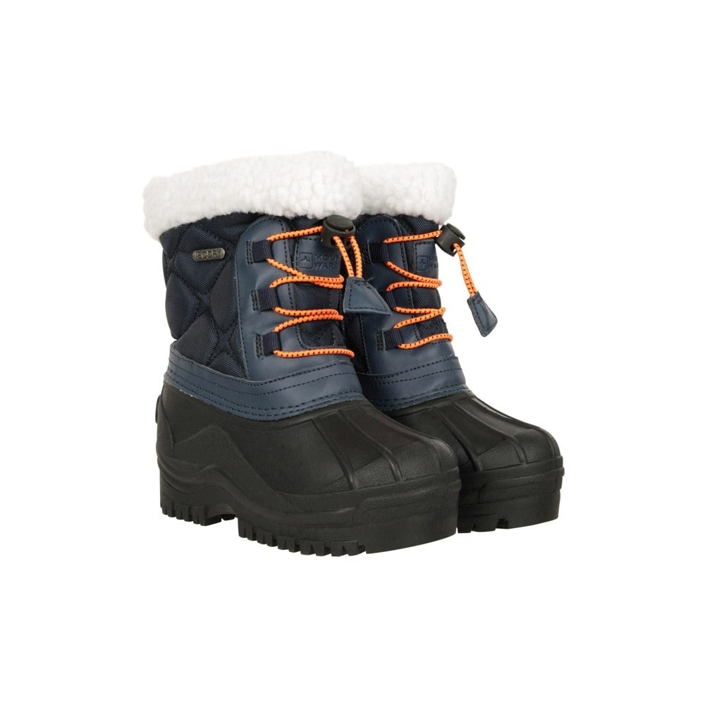 Mountain Warehouse Childrens/Kids Arctic Adaptive Waterproof Snow Boots - Navy