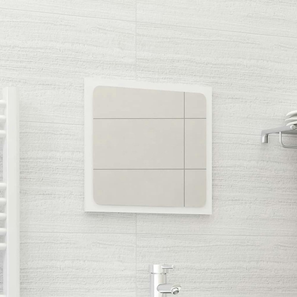 Berkfield Bathroom Mirror White 40x1.5x37 cm Engineered Wood