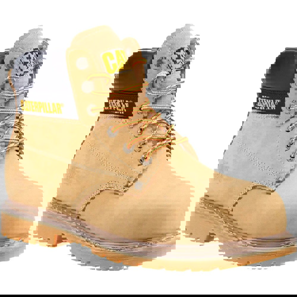 Caterpillar Mens Powerplant S3 Leather Safety Boots - Honey