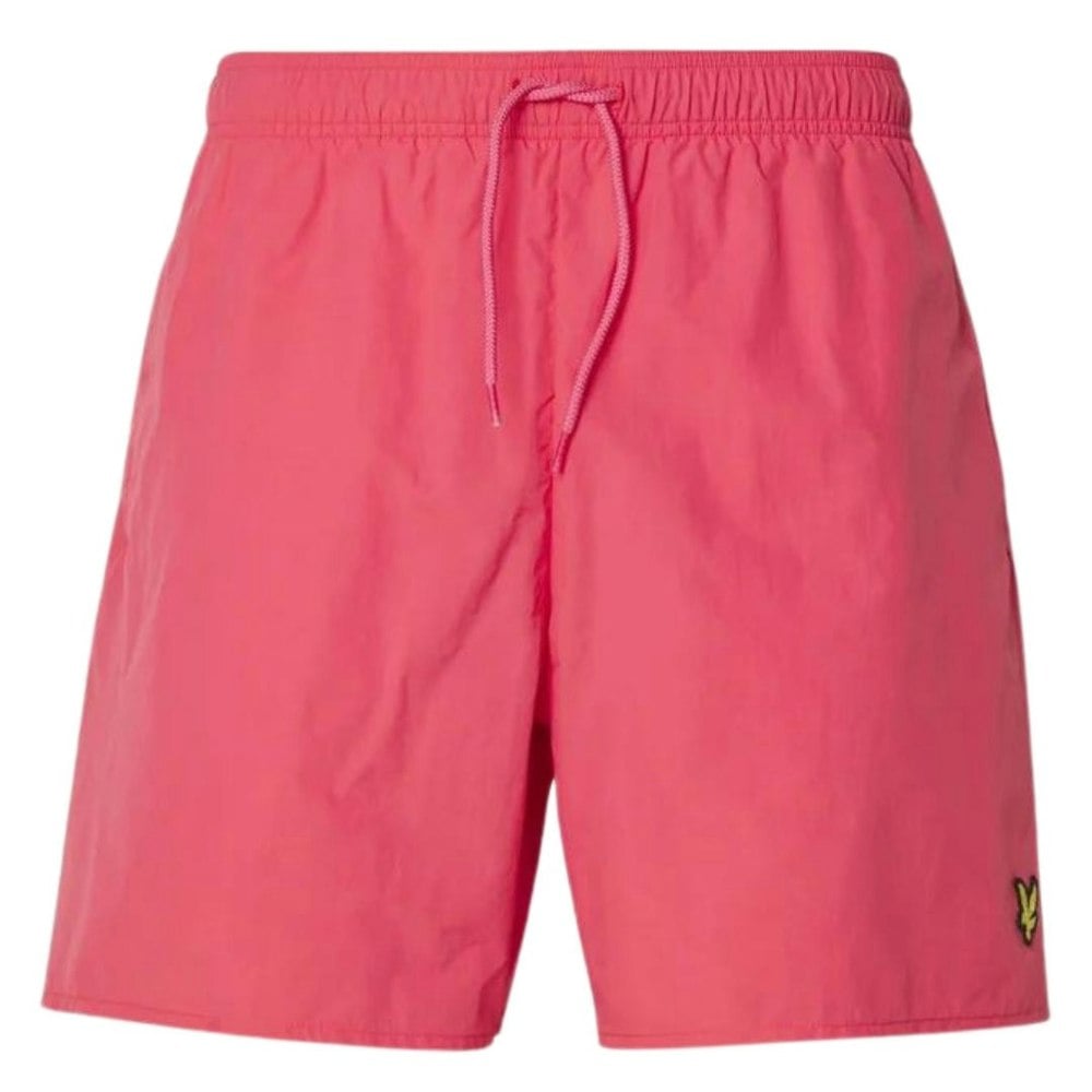 Lyle & Scott Branded Logo Palm Pink Swim Shorts M