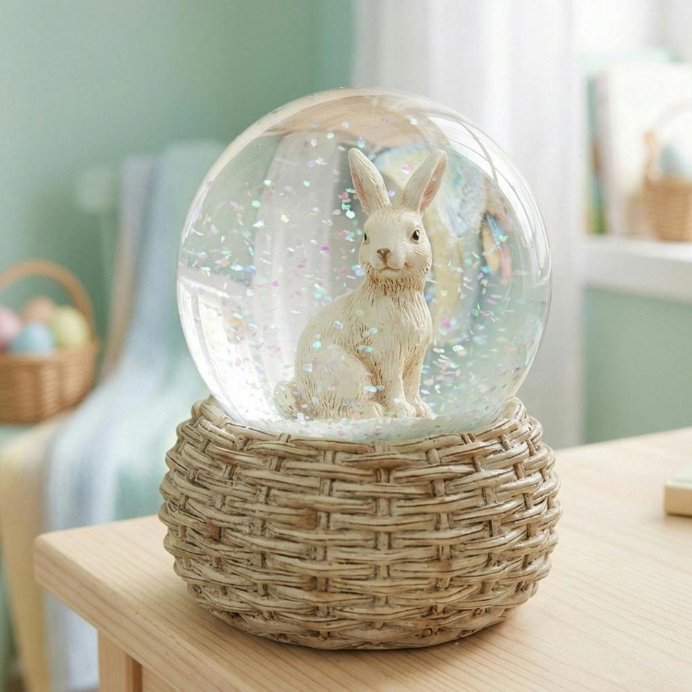 Garden Greatness Springtime Whimsical Bunny Waterball Display Ornament