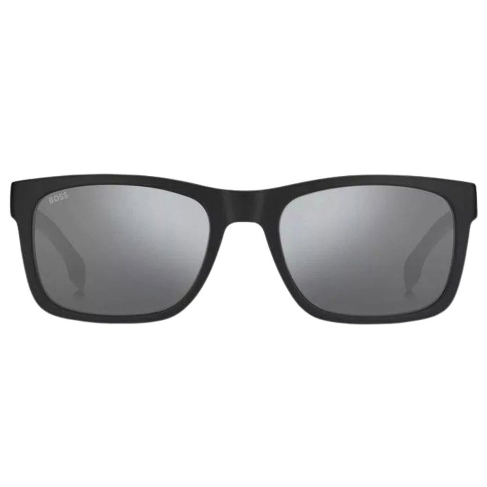 Hugo Boss Silver SP Lensed Matte Black Framed Sunglasses